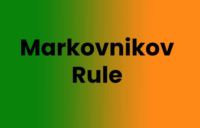 Markovnikov Rule