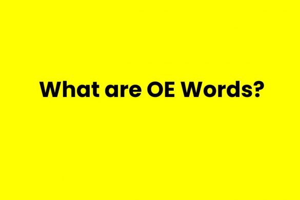 What are OE Words?