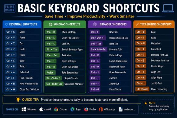Basic Keyboard Shortcuts